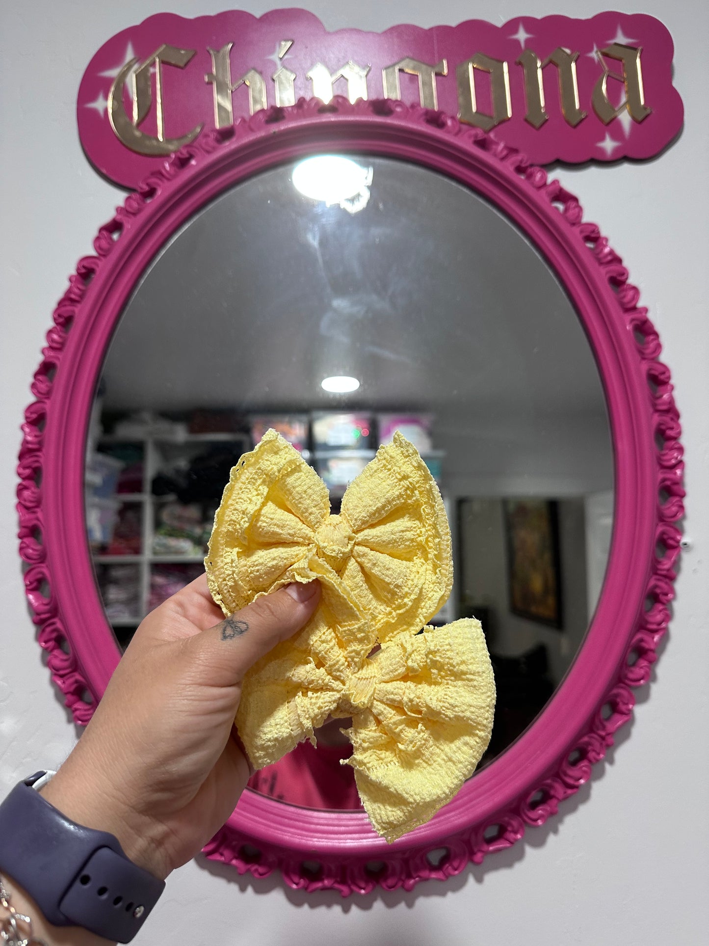 Yellow ruffle lace - Headwraps