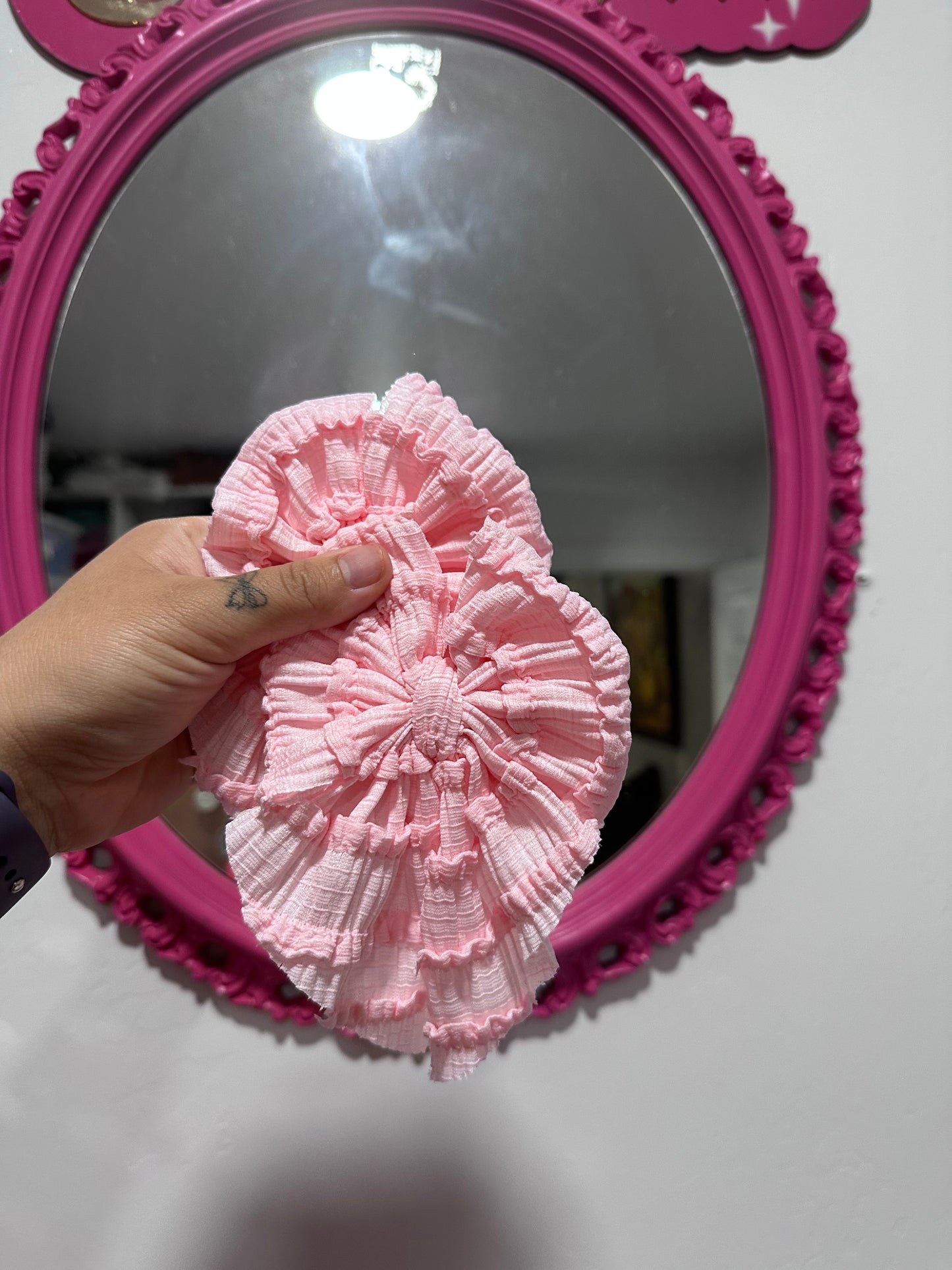 Pastel pink ruffles - Headwraps