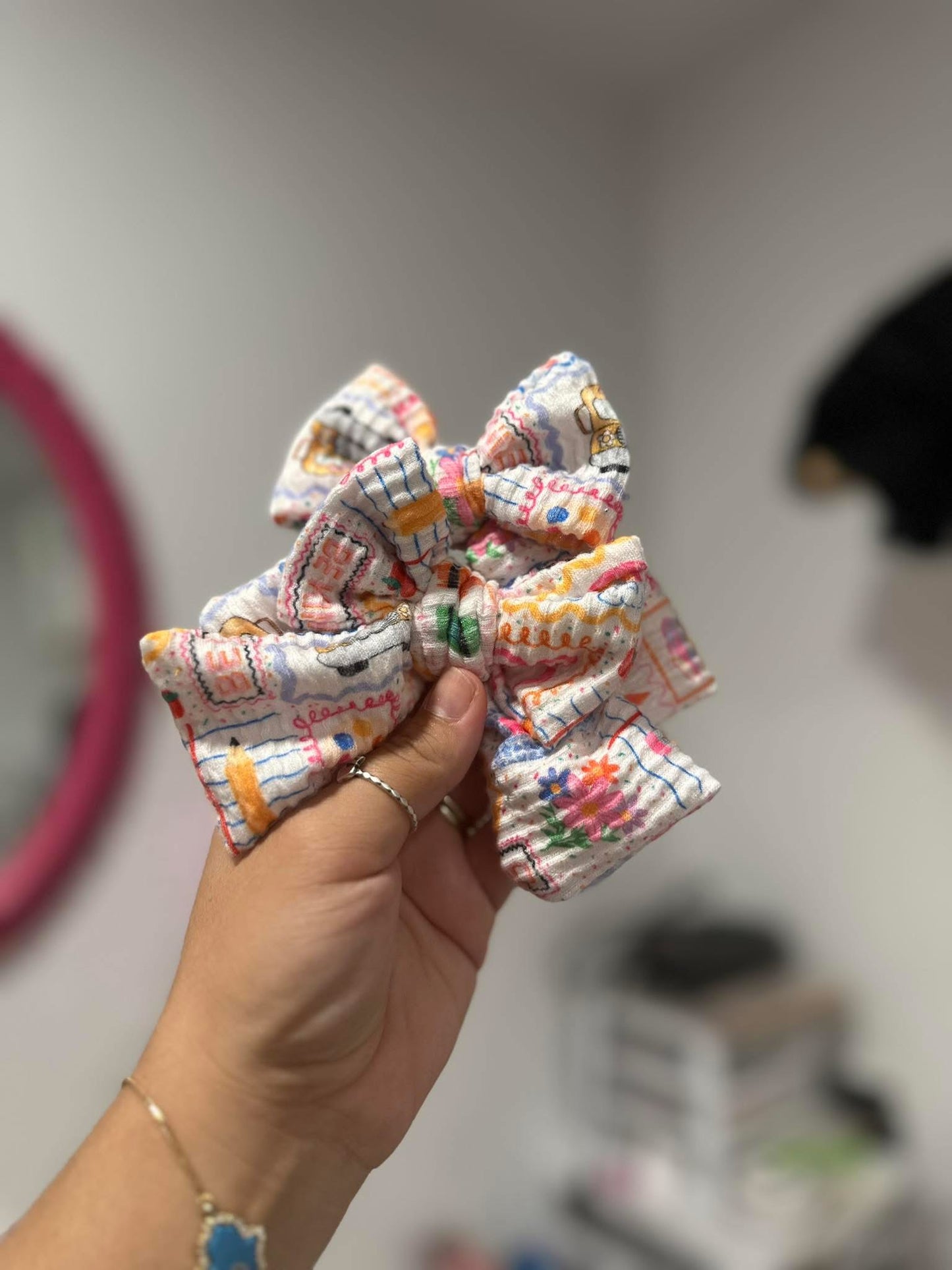 School girl Biggie Pinwheel Piggies -RTS